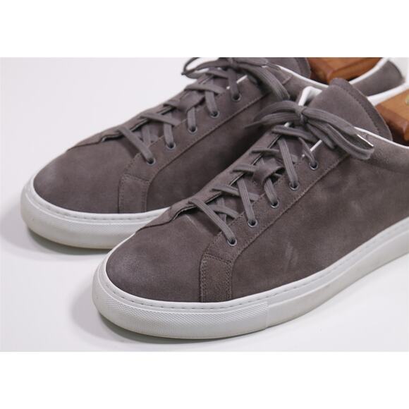 Common Projects Gray Suede Low Top Sneakers 46 - US 13 - Picture 3 of 11
